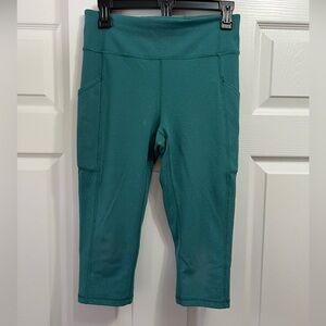 Lululemon Green Speckled Capri Leggings